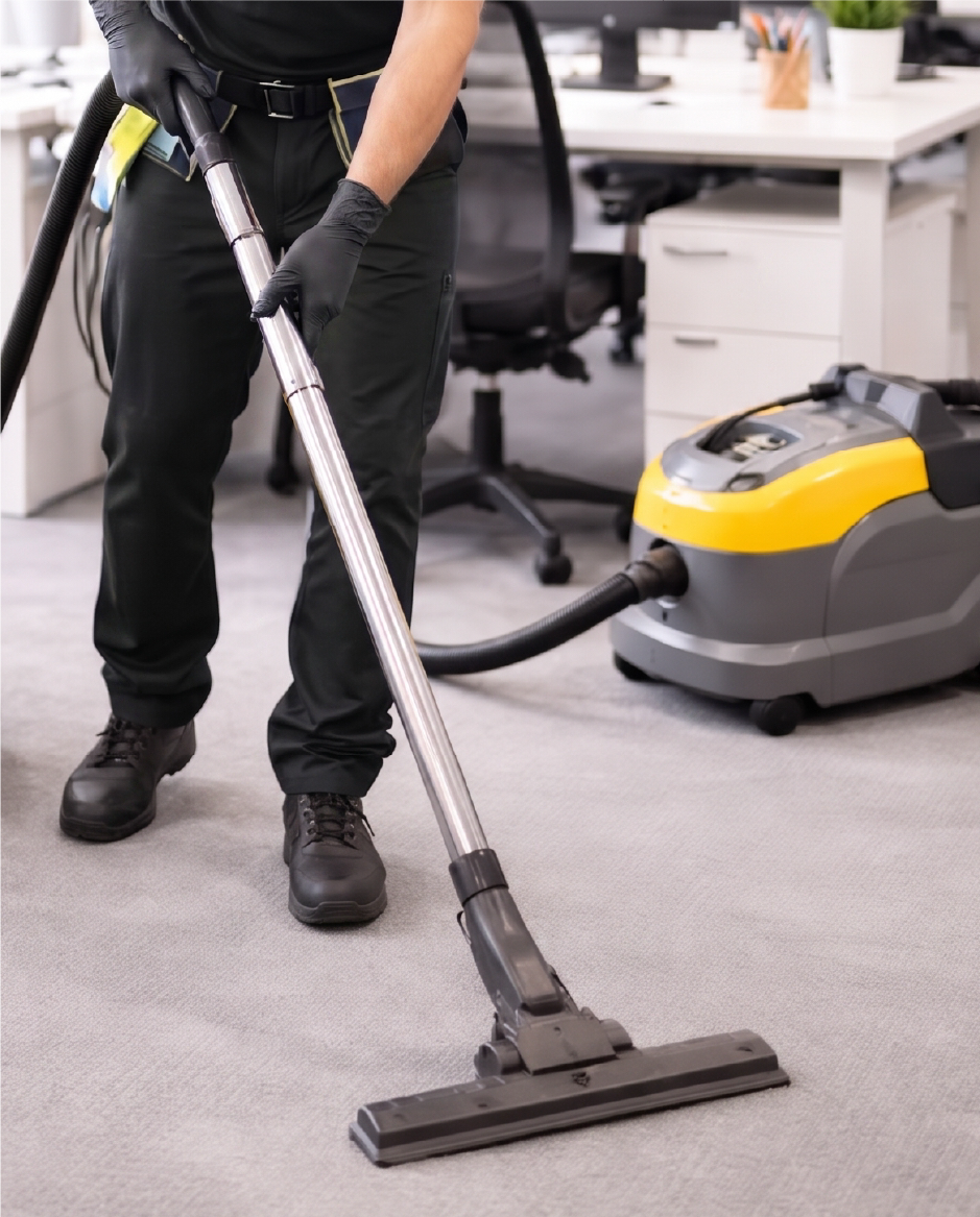 Bonded cleaner at work